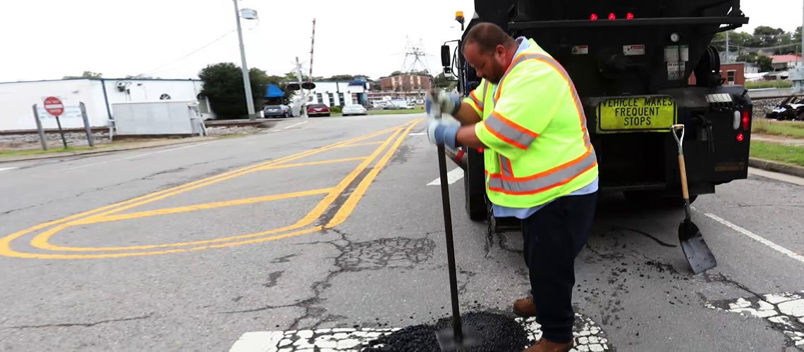 EZ Street Battles Cracked Asphalt Over A Failing Road Base